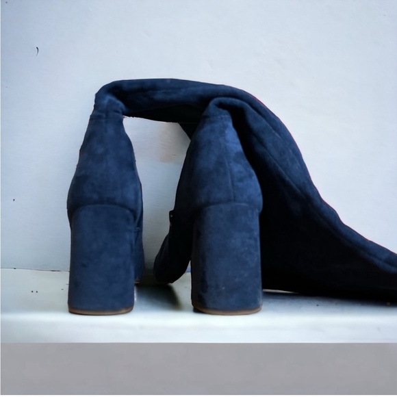 Charles by Charles David OTK navy suede boots - Picture 2 of 4